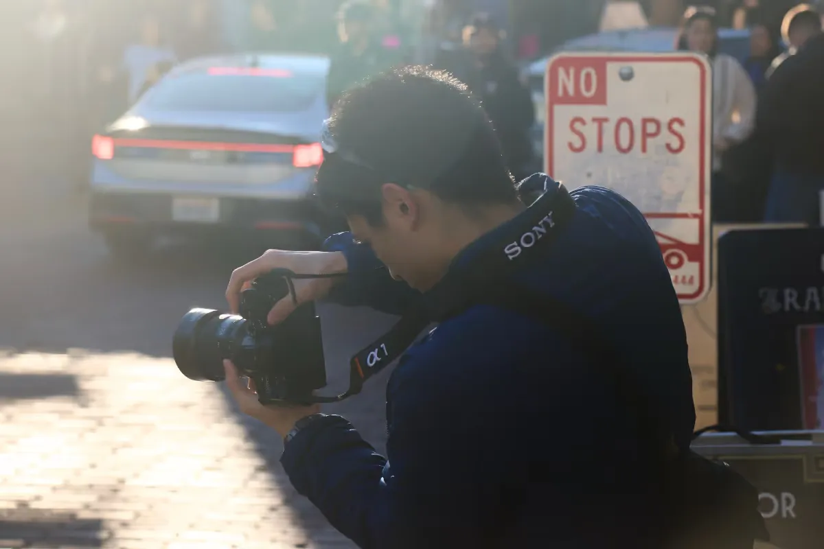 Kenneth taking photos